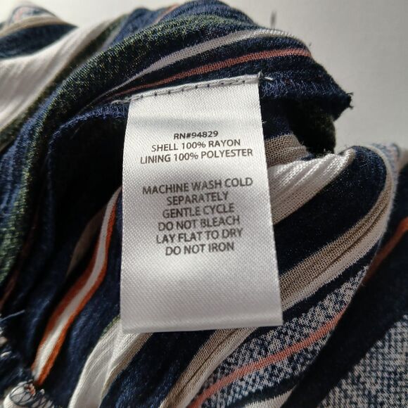 Derek Heart Blue White Striped Sleeveless Romper Jumpsuit Womens Large NEW - Picture 9 of 11